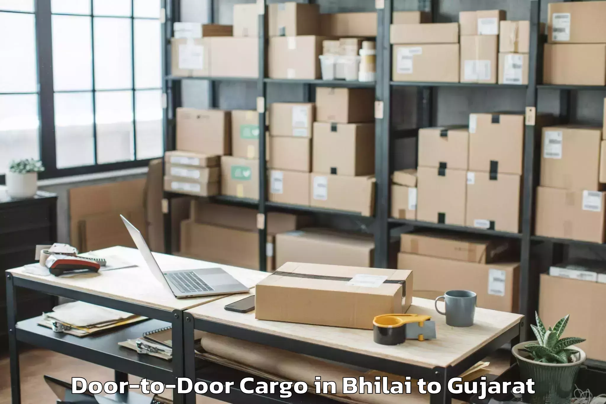 Efficient Bhilai to Garbada Door To Door Cargo